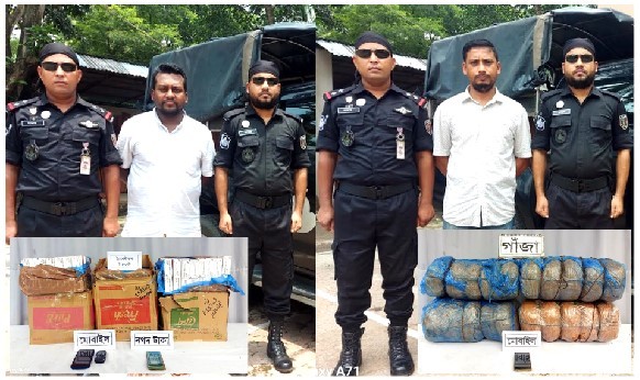 পৃথক দুইটি অভিযানে কুমিল্লায় ট্যাপেন্টাডল ট্যাবলেট ও গাঁজাসহ গ্রেফতার ২